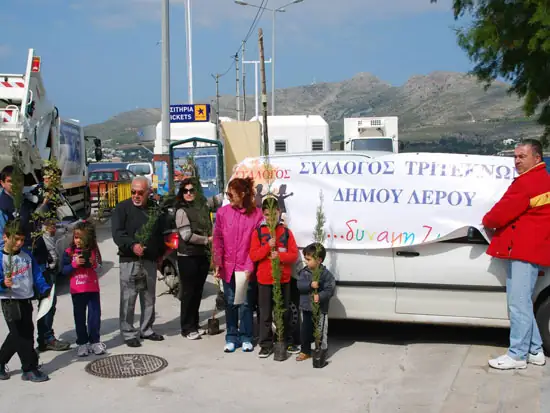 Εκατοντάδες φυτά «πρασίνισαν» τη Λέρο