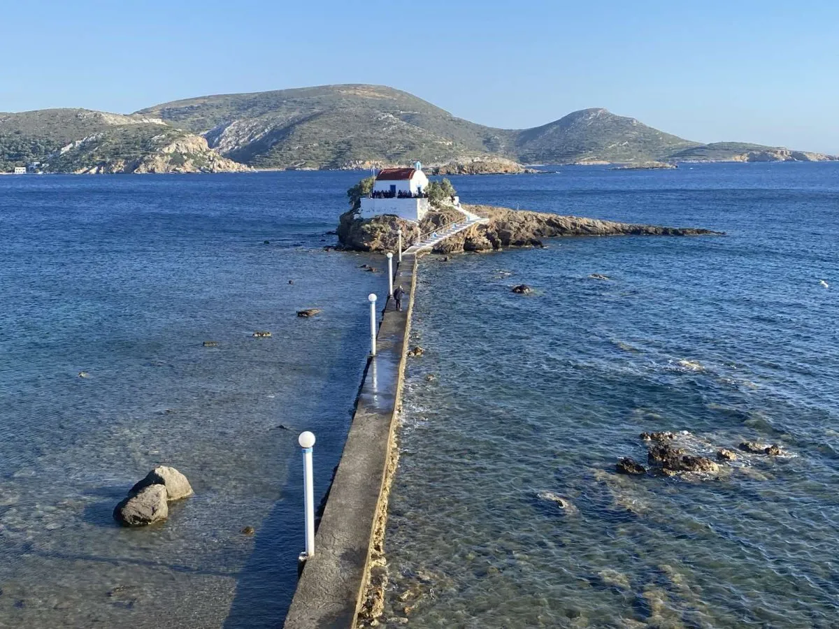 Leros Celebrates the feast of Saint Isidore at the beautiful seaside chapel
